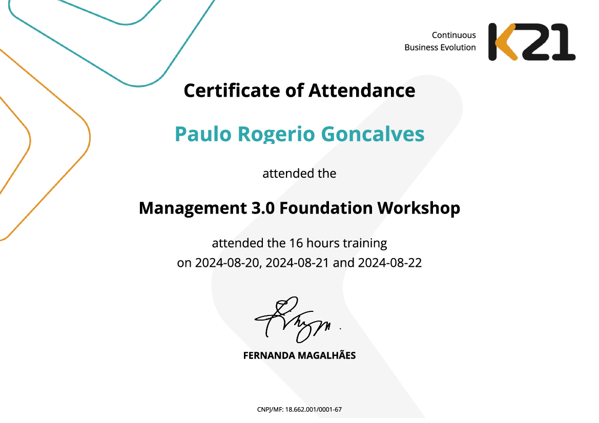 Certificado K21